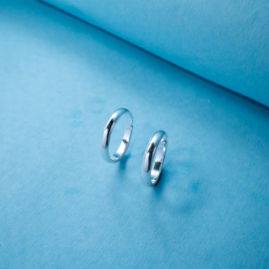 Minimalist Silver Band Toe Ring
