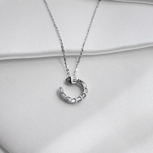 Crystal Serpent Pendant Necklace