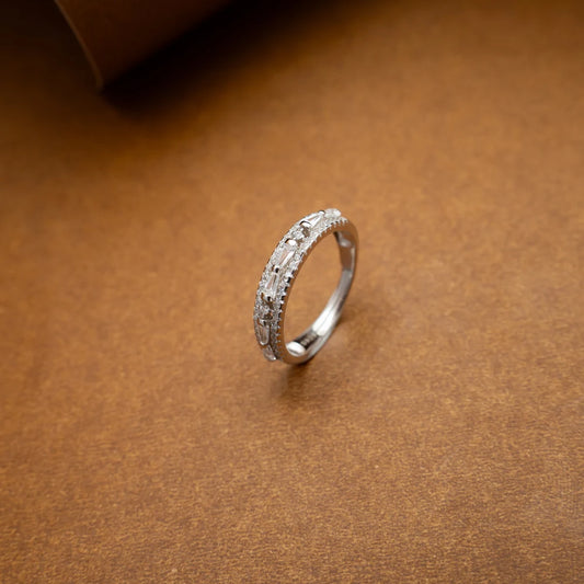 Elegant Silver Open Cuff Bracelet
