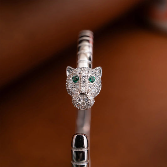 Luxury Panther Head Diamond Bracelet