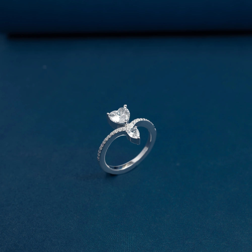 Twin Heart Elegance Ring
