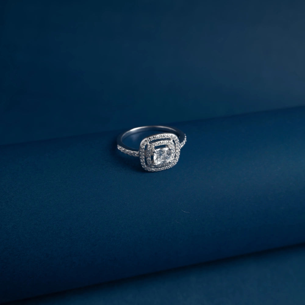 Imperial Cushion Halo Ring