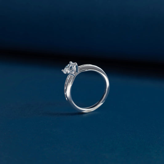 Solitaire Brilliance Crystal Ring