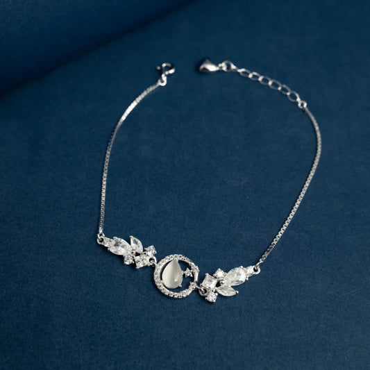Moonstone Butterfly Crystal Bracelet