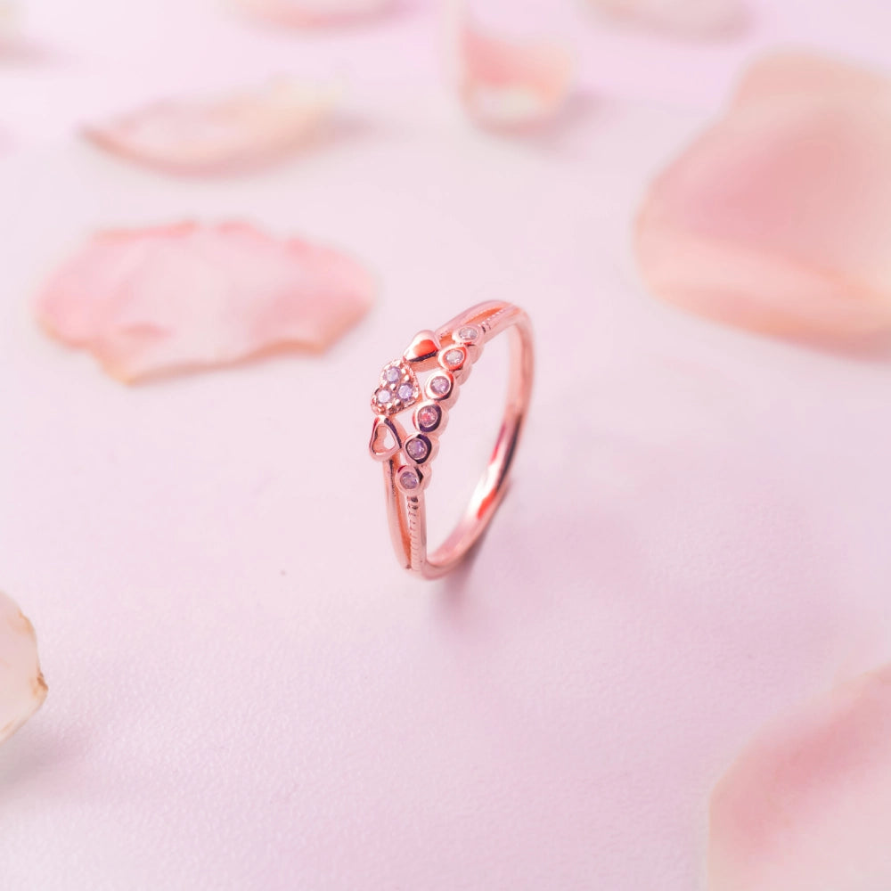 Crystal Blossom Vine Ring