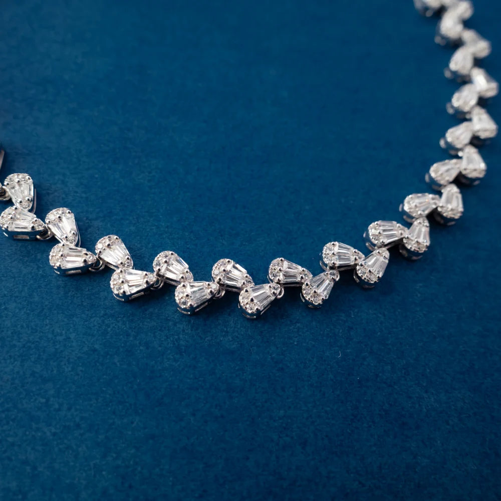 Crystal Heart Link Bracelet