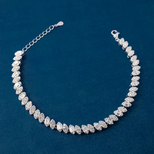 Marquise Crystal Tennis Bracelet