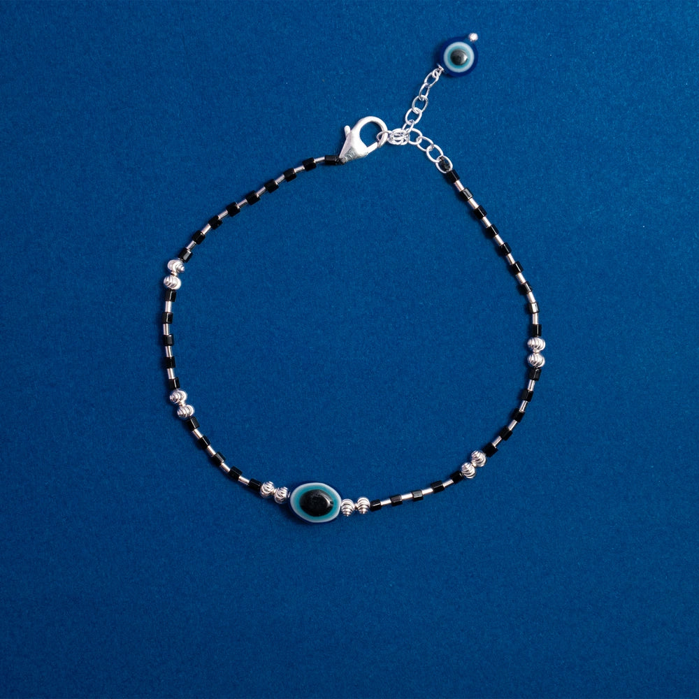 Black Evil Eye Beaded Bracelet