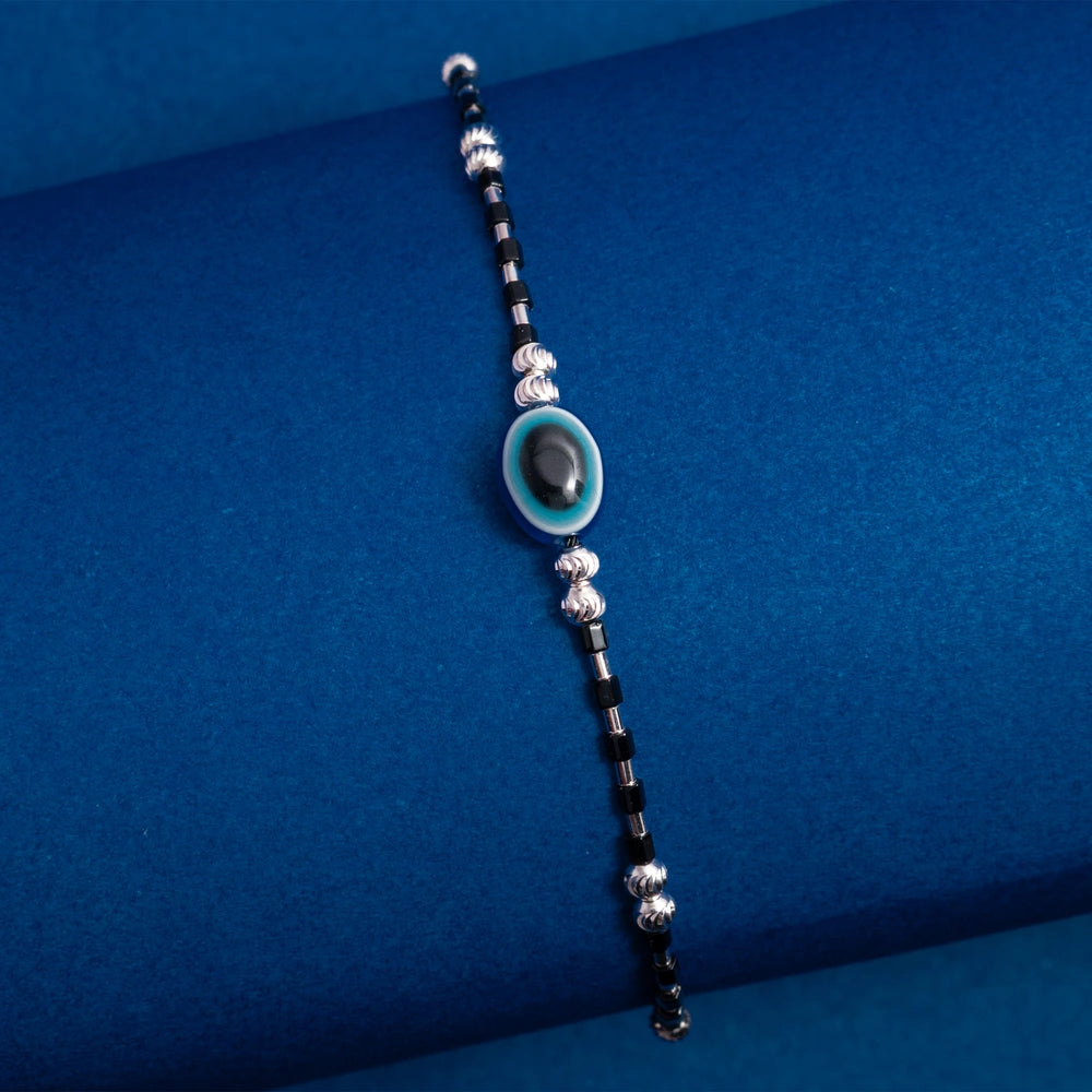 Black Evil Eye Beaded Bracelet