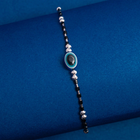 Black Evil Eye Beaded Bracelet