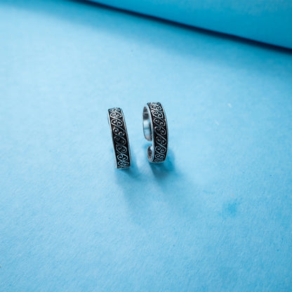 Diamond Texture Band Toe Ring