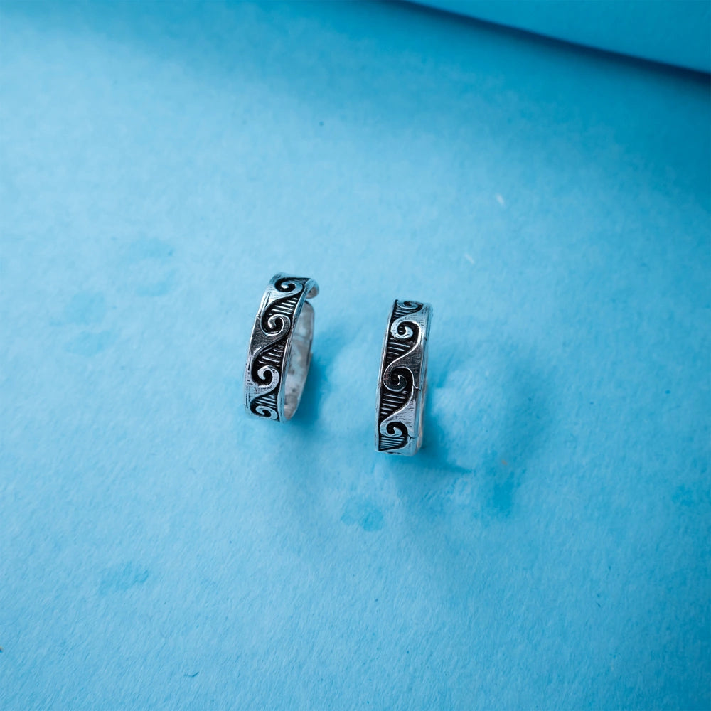 Vintage Engraved Adjustable Toe Ring