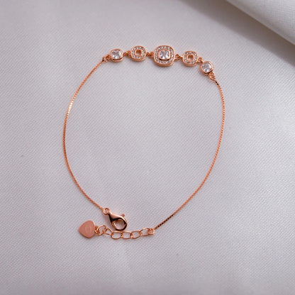 Sterling Floral CZ Bracelet