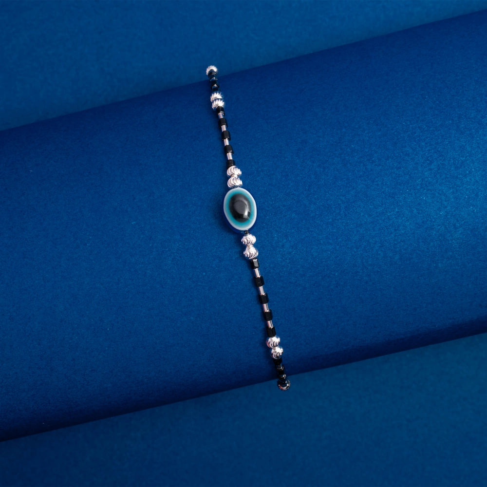 Black Evil Eye Beaded Bracelet