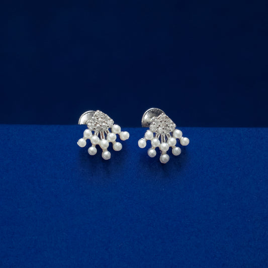 Pearl Cascade Stud Earrings