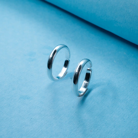 Minimalist Silver Band Toe Ring