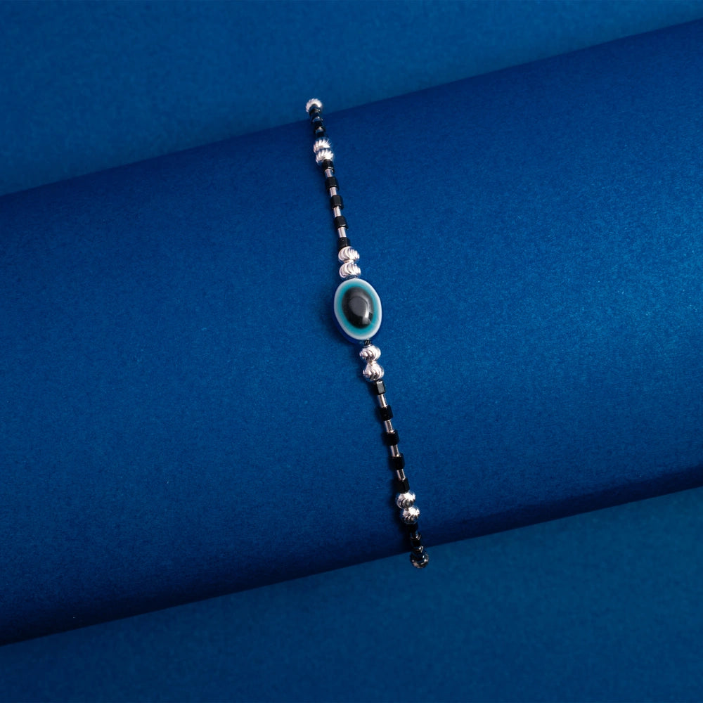 Black Evil Eye Beaded Bracelet