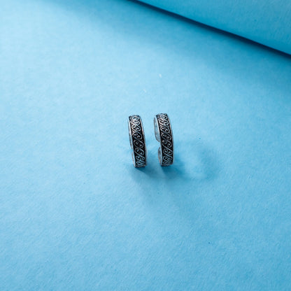 Diamond Texture Band Toe Ring