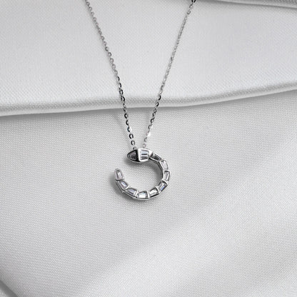 Crystal Serpent Pendant Necklace
