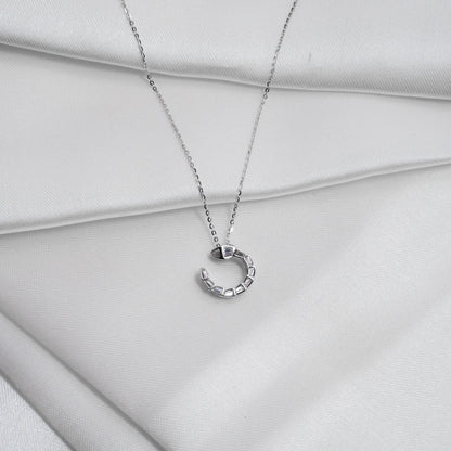 Crystal Serpent Pendant Necklace