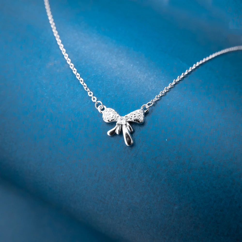 Silver Butterfly Charm Necklace