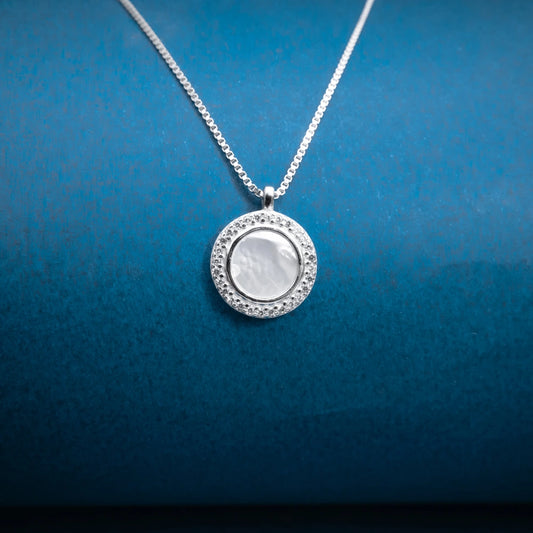 Silver Coin Pendant Necklace
