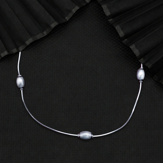 Modern Floating Pearl Necklace