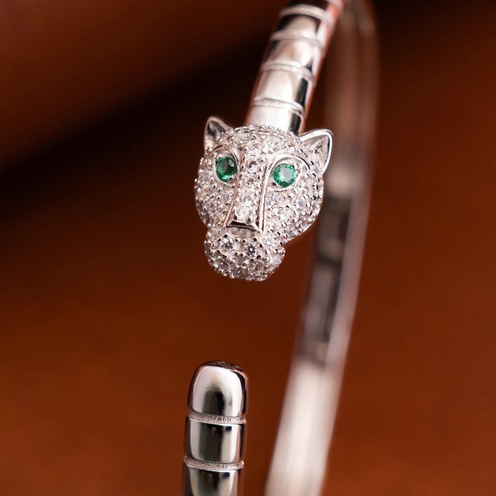 Luxury Panther Head Diamond Bracelet