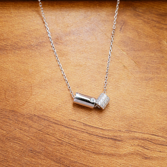 Crystal Bar Chain Pendant