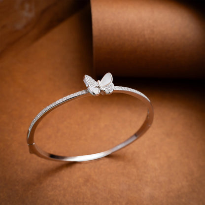 Elegant Butterfly Silver Bracelet