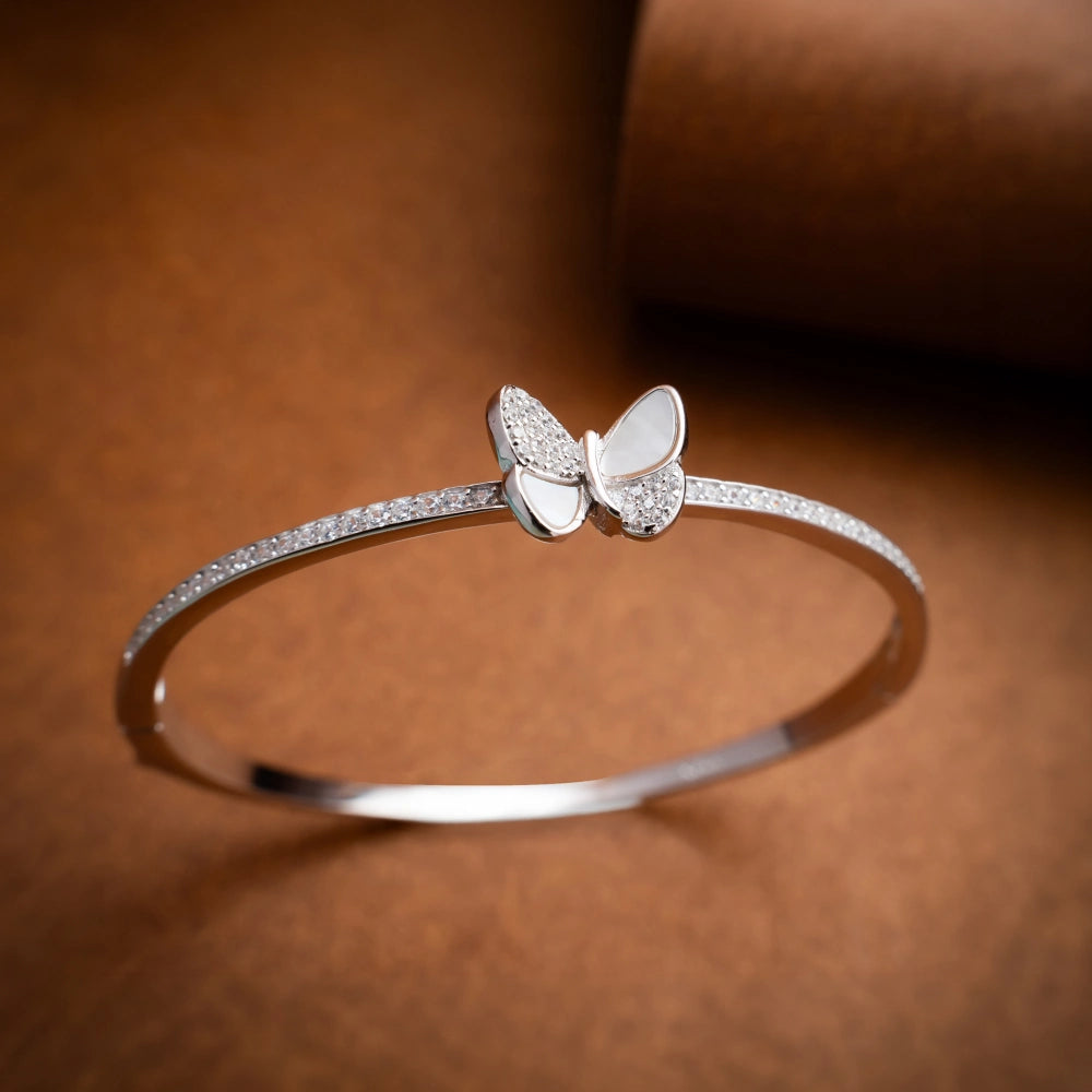 Elegant Butterfly Silver Bracelet