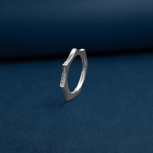 Modern Edge Spark Ring