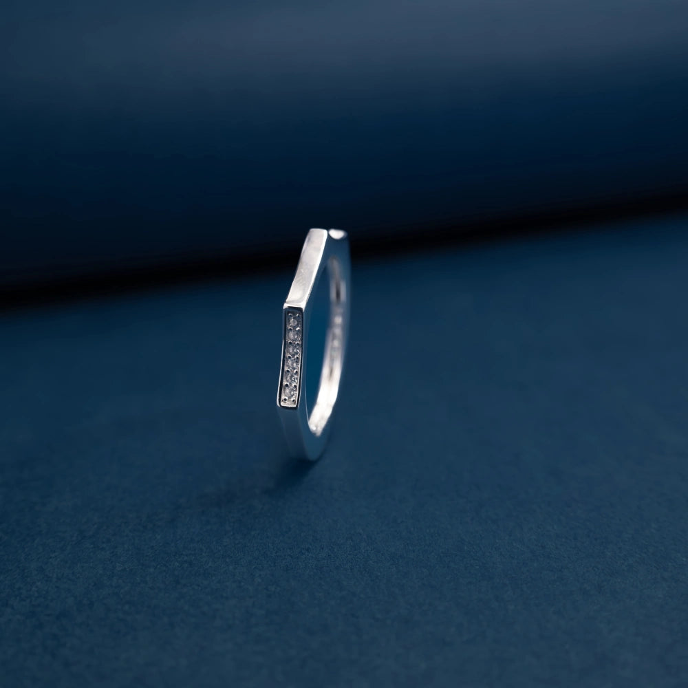 Modern Edge Spark Ring