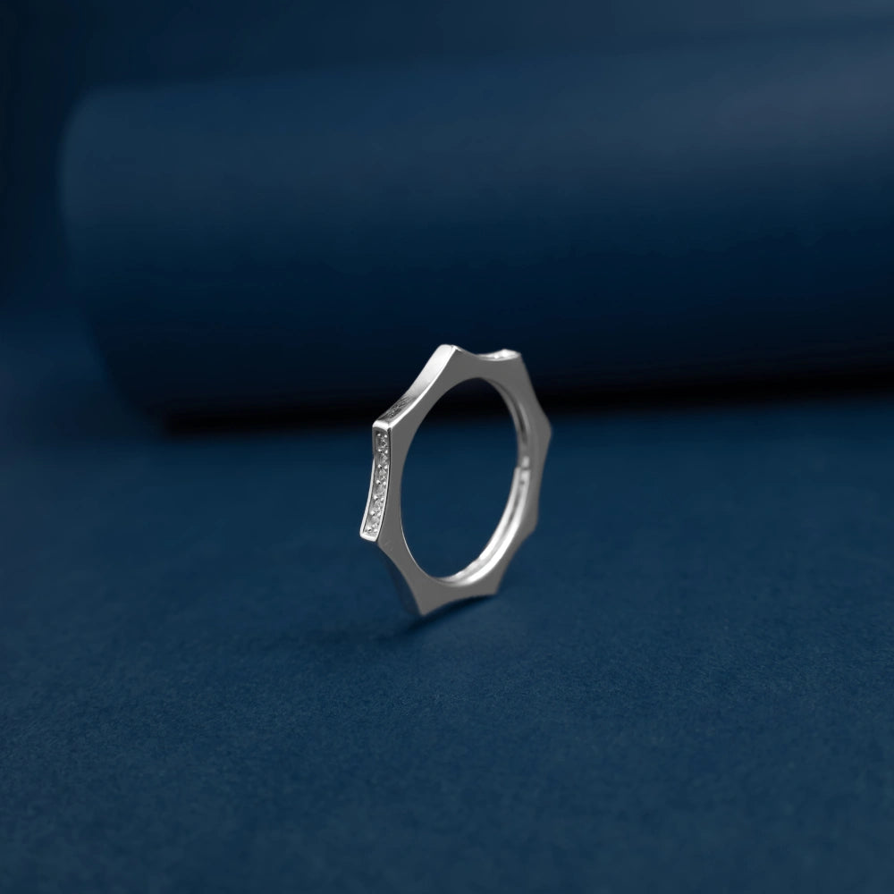 Modern Edge Spark Ring