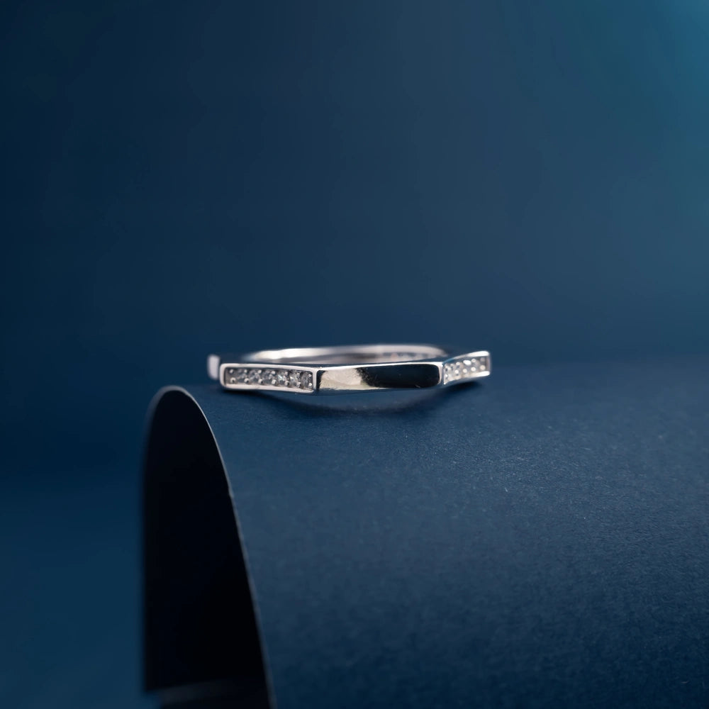 Modern Edge Spark Ring