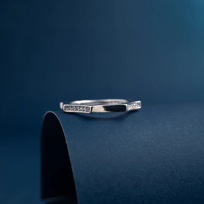Modern Edge Spark Ring