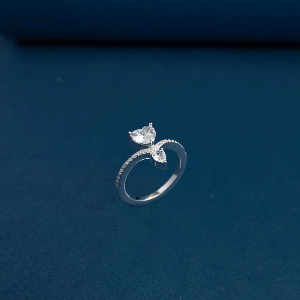 Twin Heart Elegance Ring