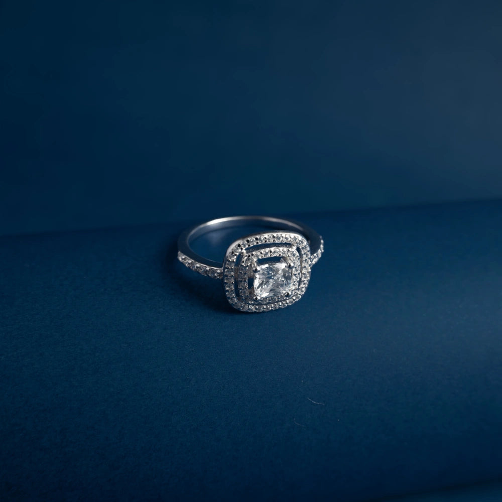 Imperial Cushion Halo Ring