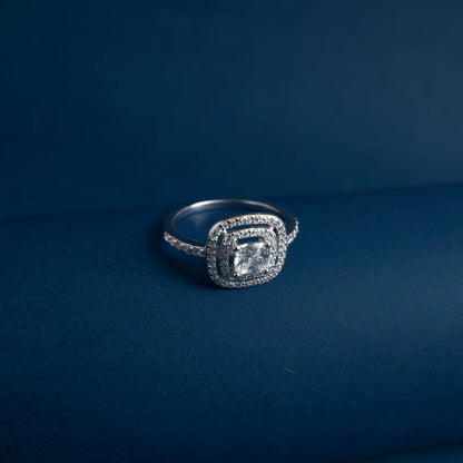 Imperial Cushion Halo Ring