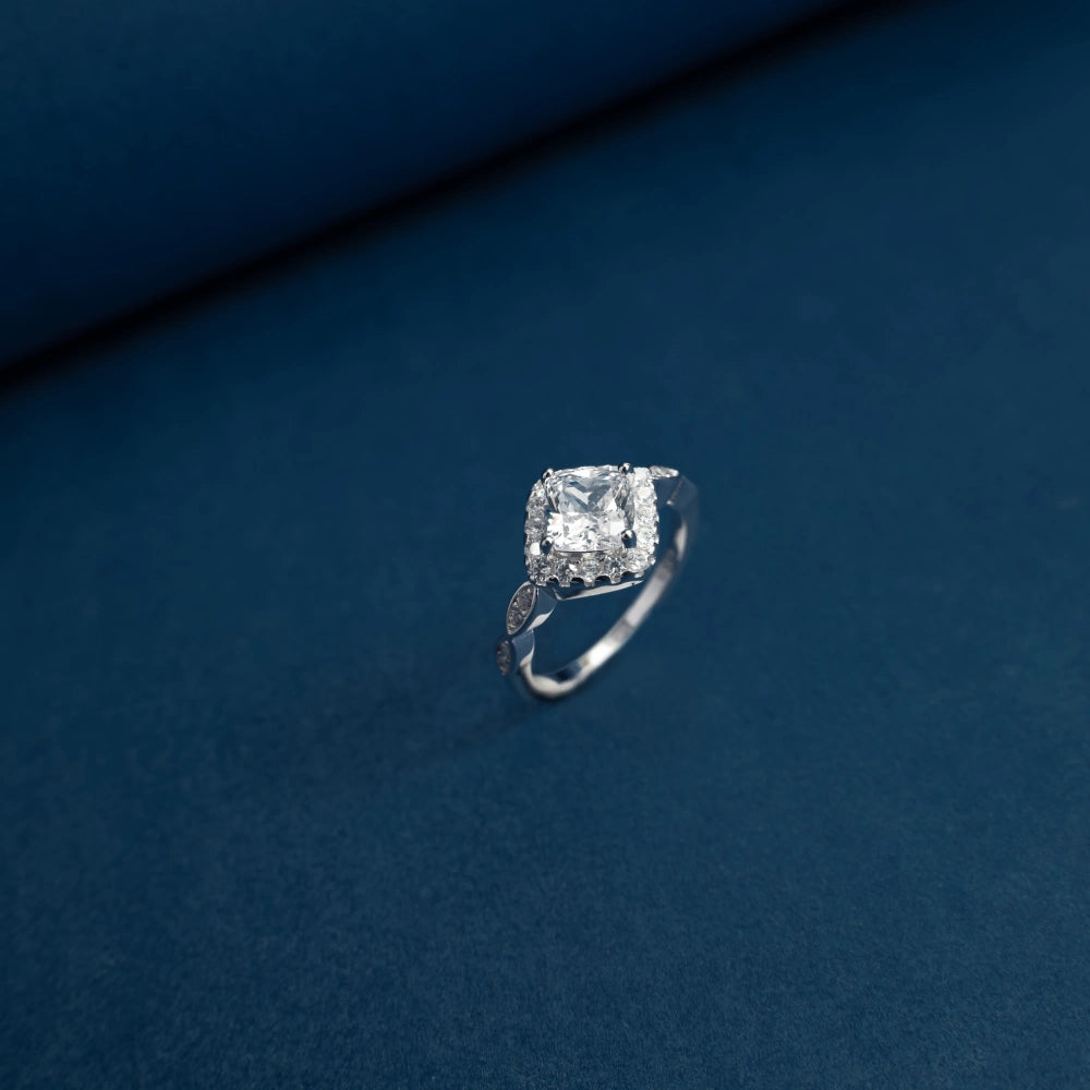 Royal Cushion Halo Ring