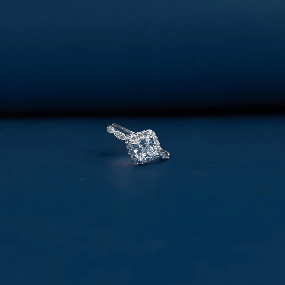 Royal Cushion Halo Ring
