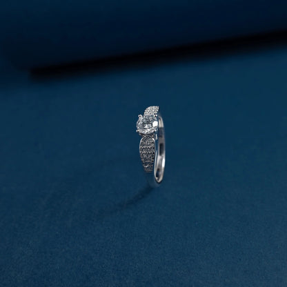 Celestial Crown Solitaire Ring