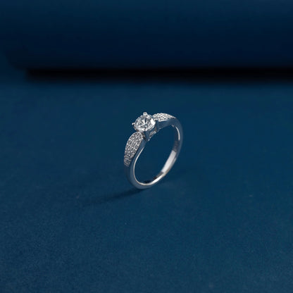Celestial Crown Solitaire Ring
