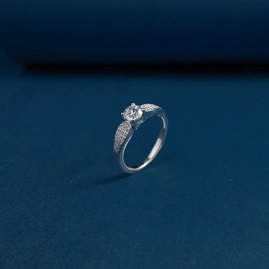 Celestial Crown Solitaire Ring