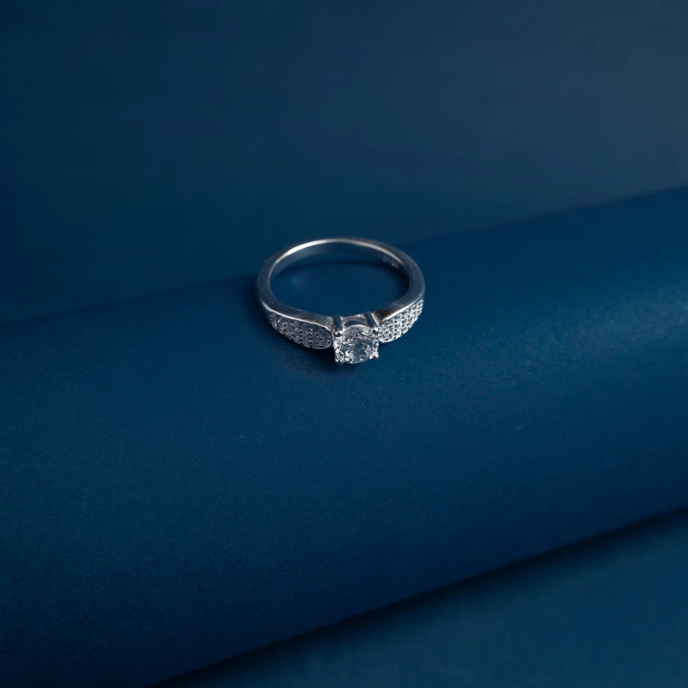 Celestial Crown Solitaire Ring