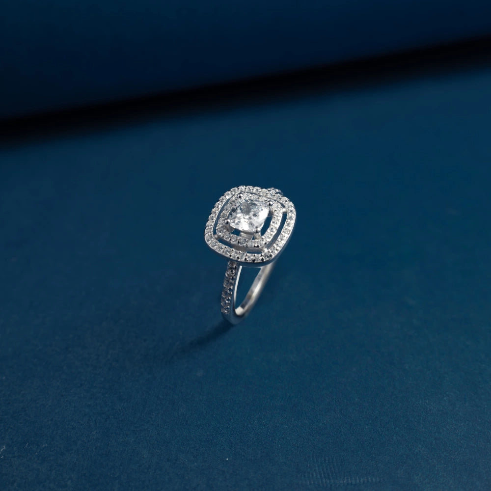 Imperial Cushion Halo Ring