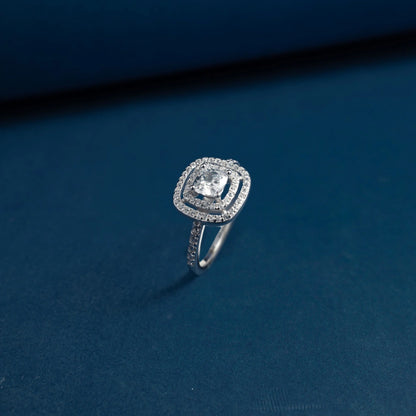 Imperial Cushion Halo Ring