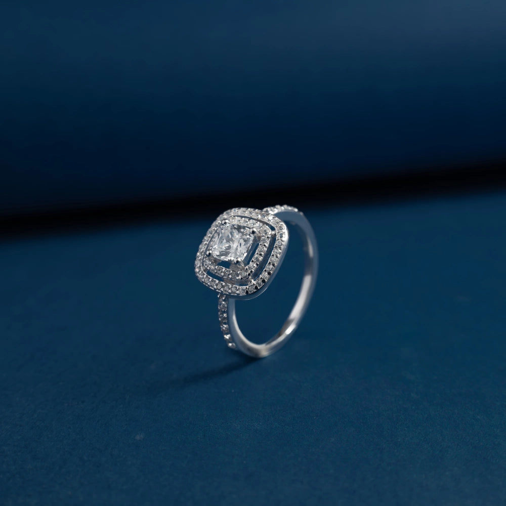 Imperial Cushion Halo Ring