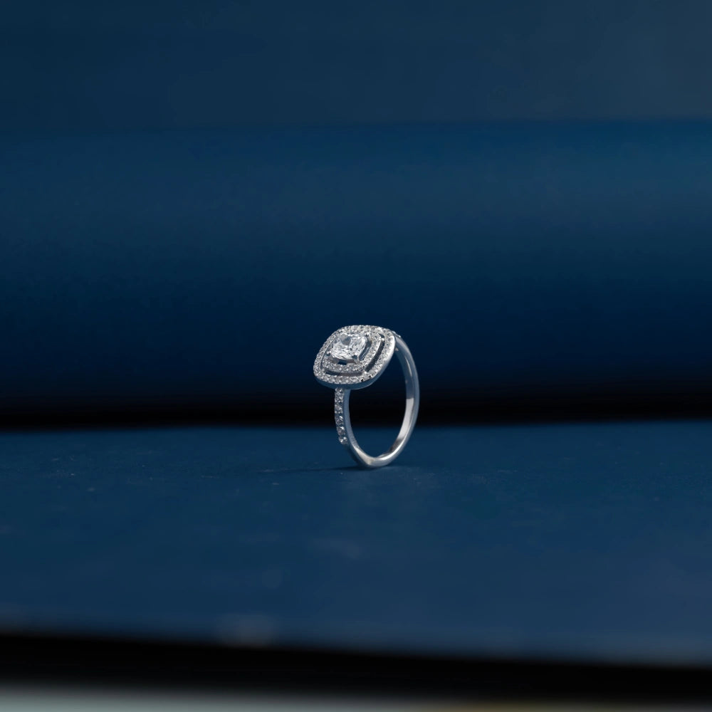 Imperial Cushion Halo Ring