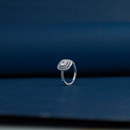 Imperial Cushion Halo Ring